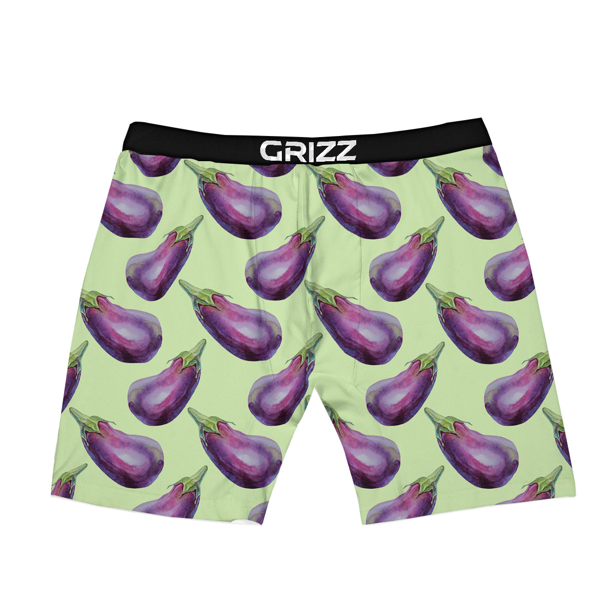 Eggplant Watercolor Pattern Boxer Briefs-grizzshop