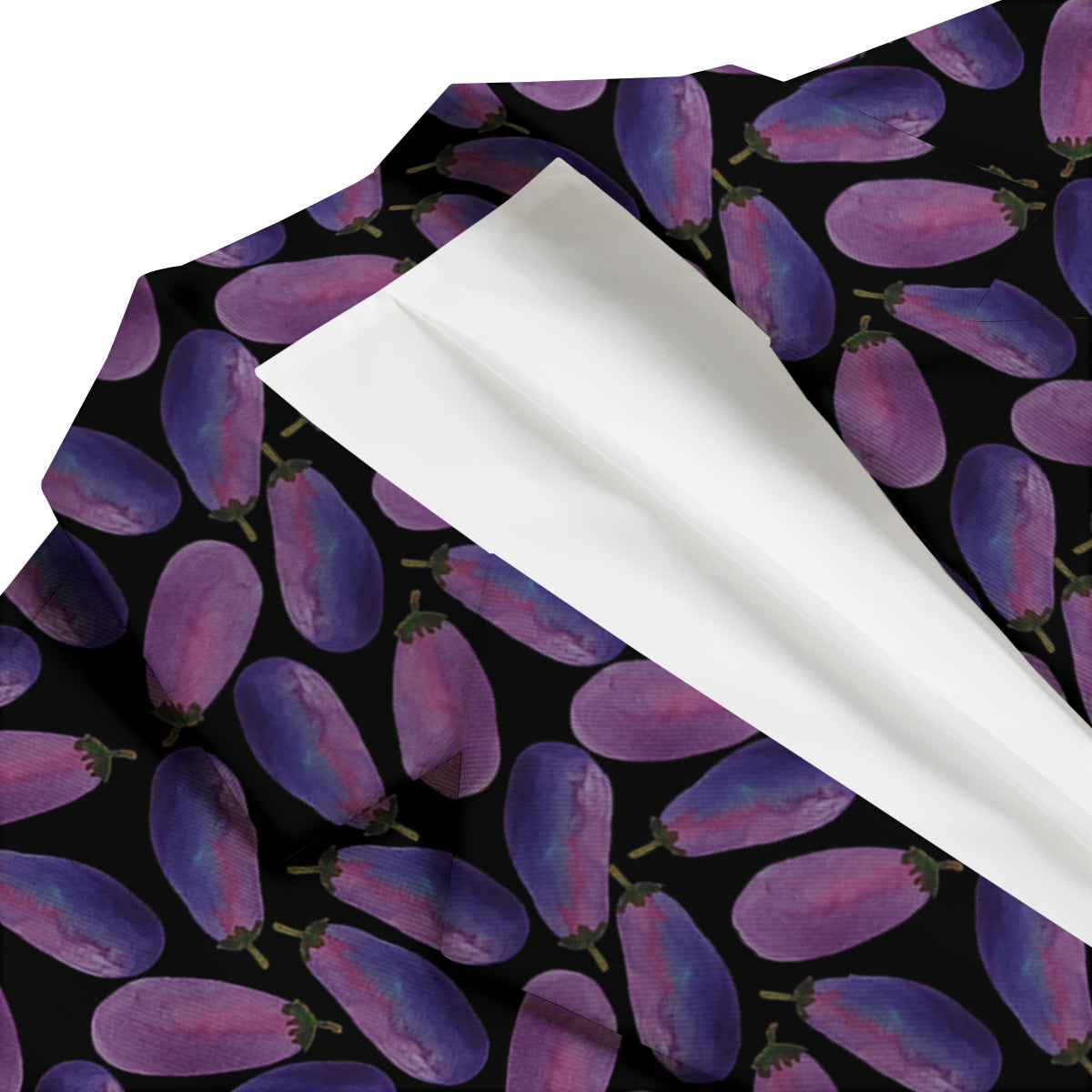Eggplant Watercolor Print Pattern Men's Blazer-grizzshop