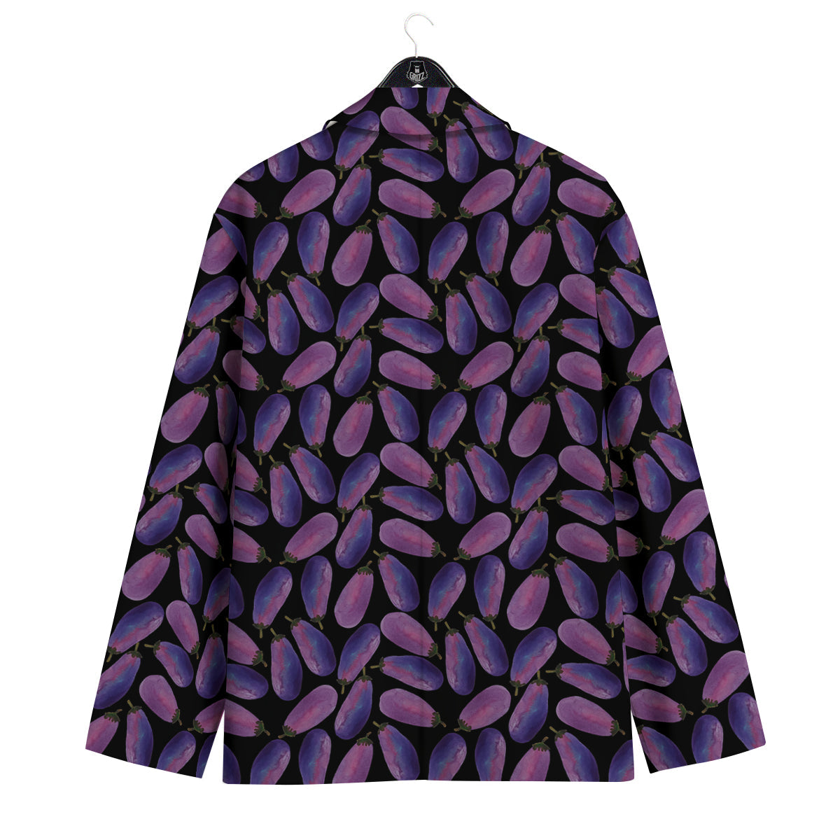 Eggplant Watercolor Print Pattern Men's Sport Coat-grizzshop