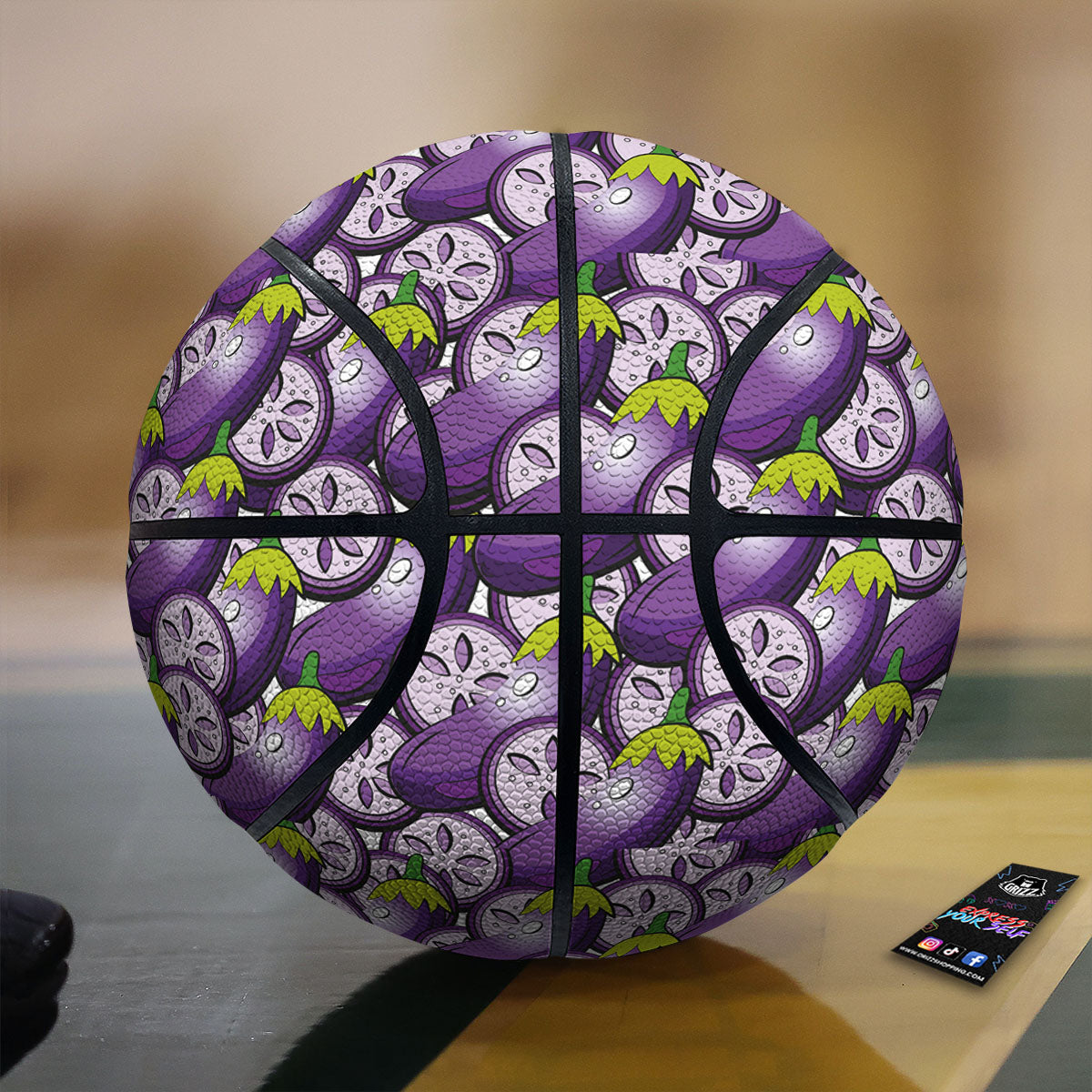 Dragonfly Black Purple And Teal Print Pattern Basketball
