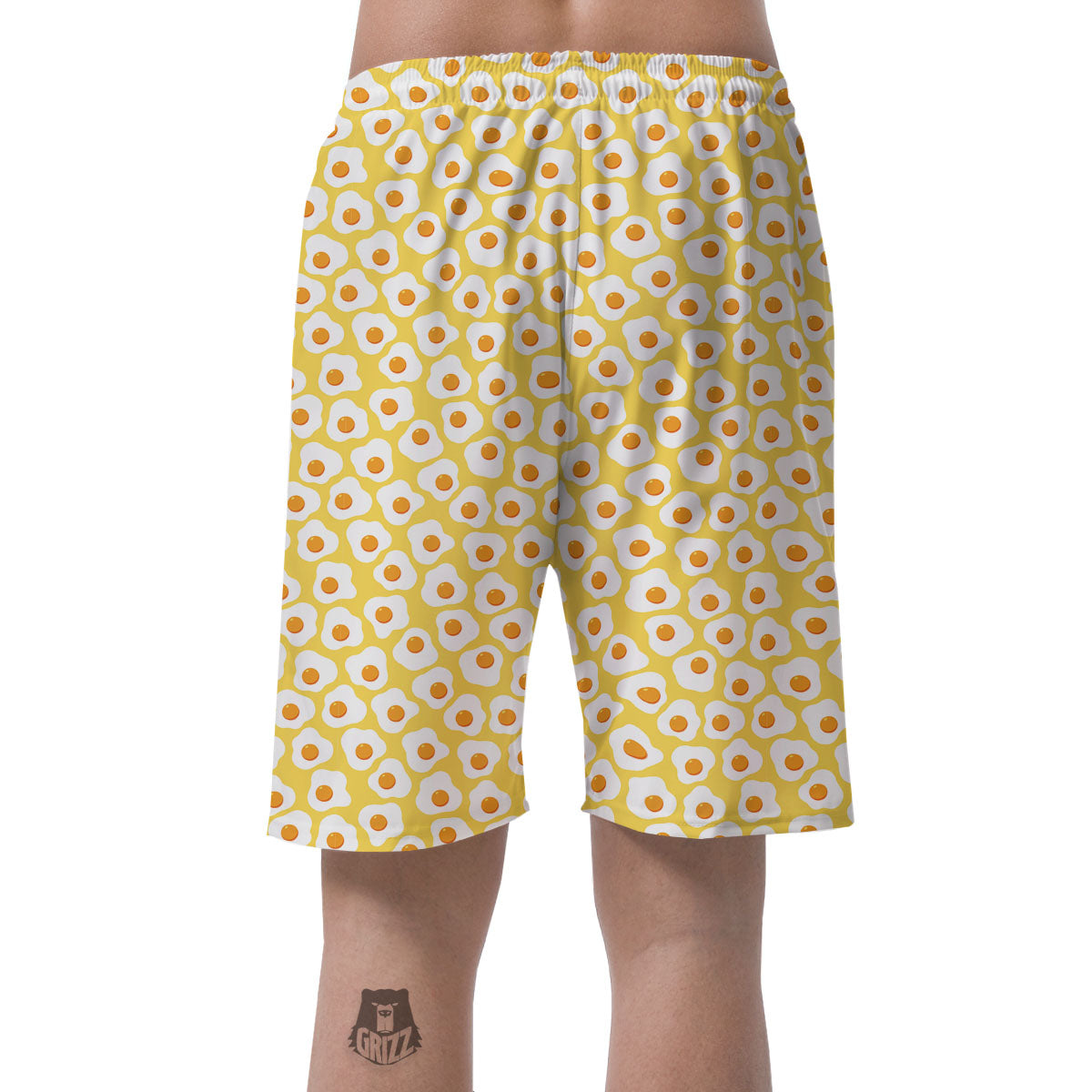 Eggs Print Pattern Men's Shorts-grizzshop