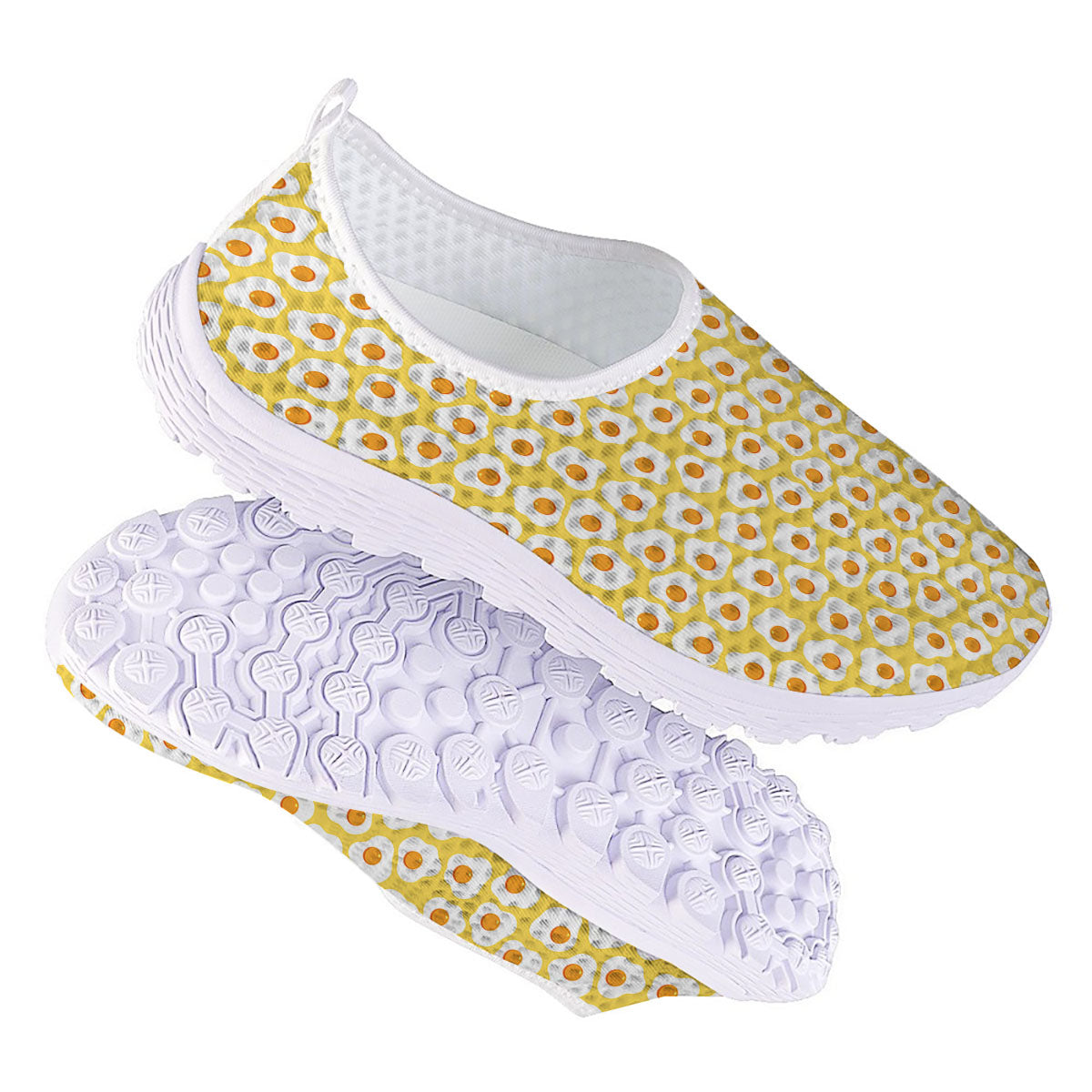Eggs Print Pattern Nurse Shoes-grizzshop