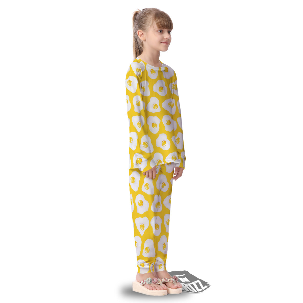 Eggs Yellow Print Pattern Kid's Pajamas-grizzshop