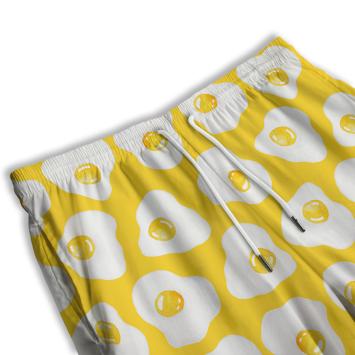 Eggs Yellow Print Pattern Men's Athletic Shorts