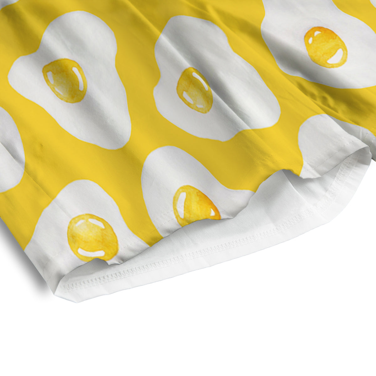 Eggs Yellow Print Pattern Men's Athletic Shorts