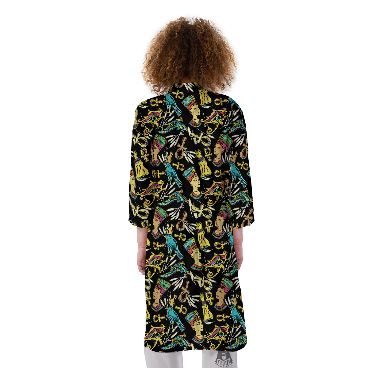 Egypt Ancient Print Pattern Kimono-grizzshop