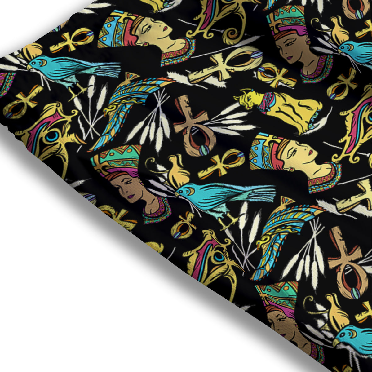 Fossil Dino Skeleton Print Pattern Mesh Shorts