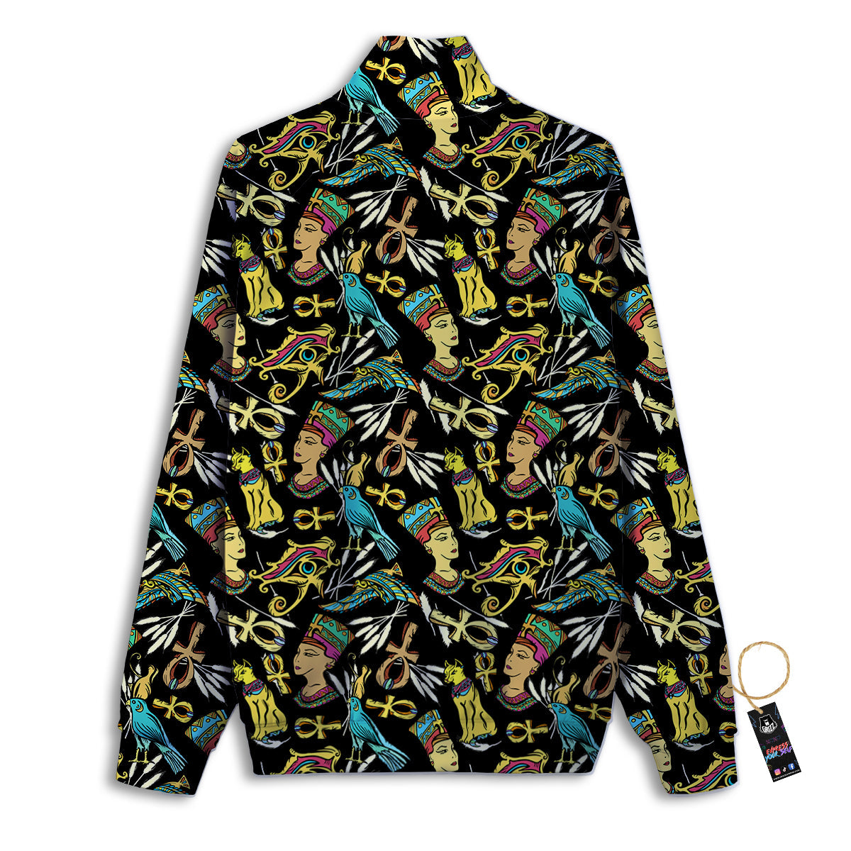 Egypt Ancient Print Pattern Track Jacket-grizzshop
