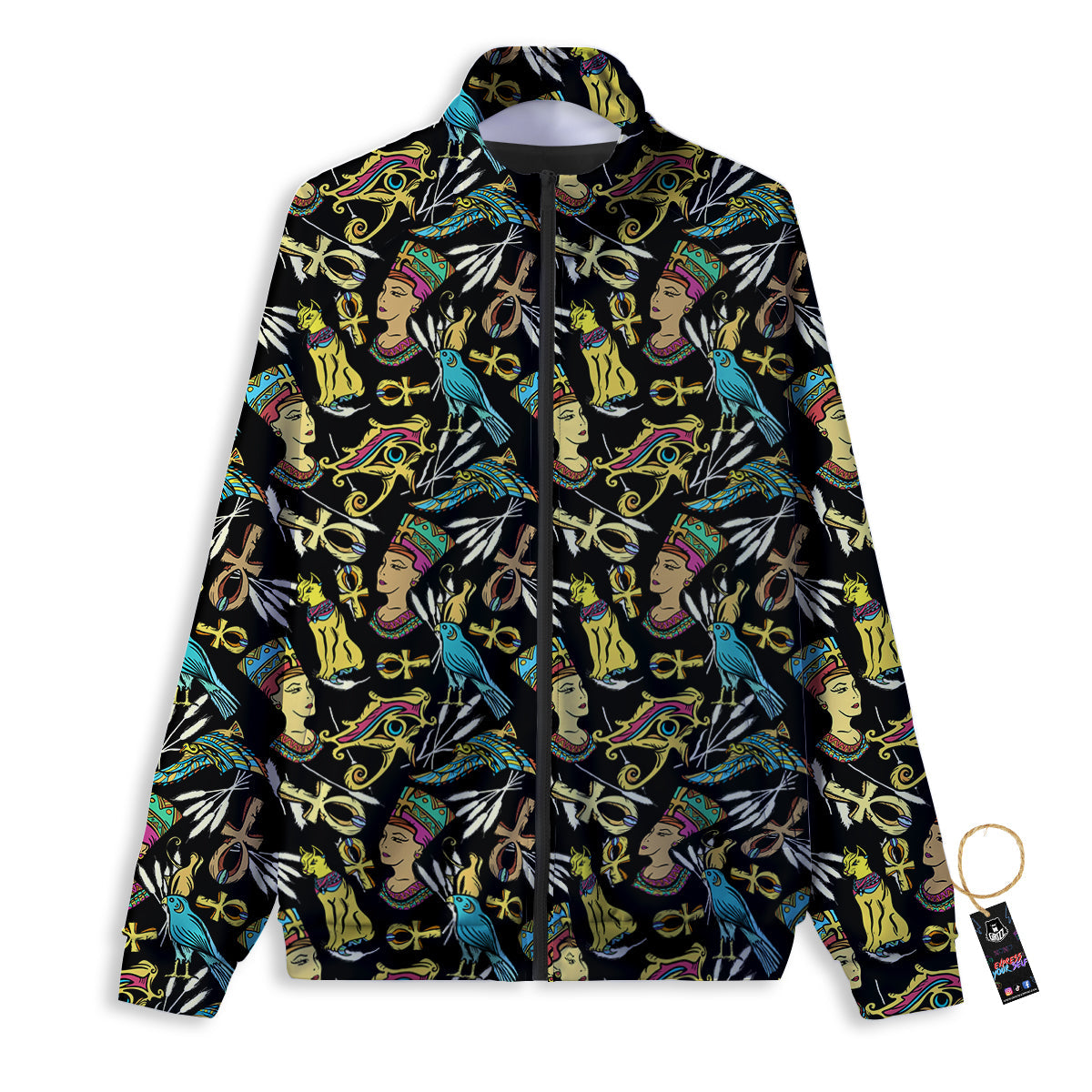 Egypt Ancient Print Pattern Track Jacket-grizzshop