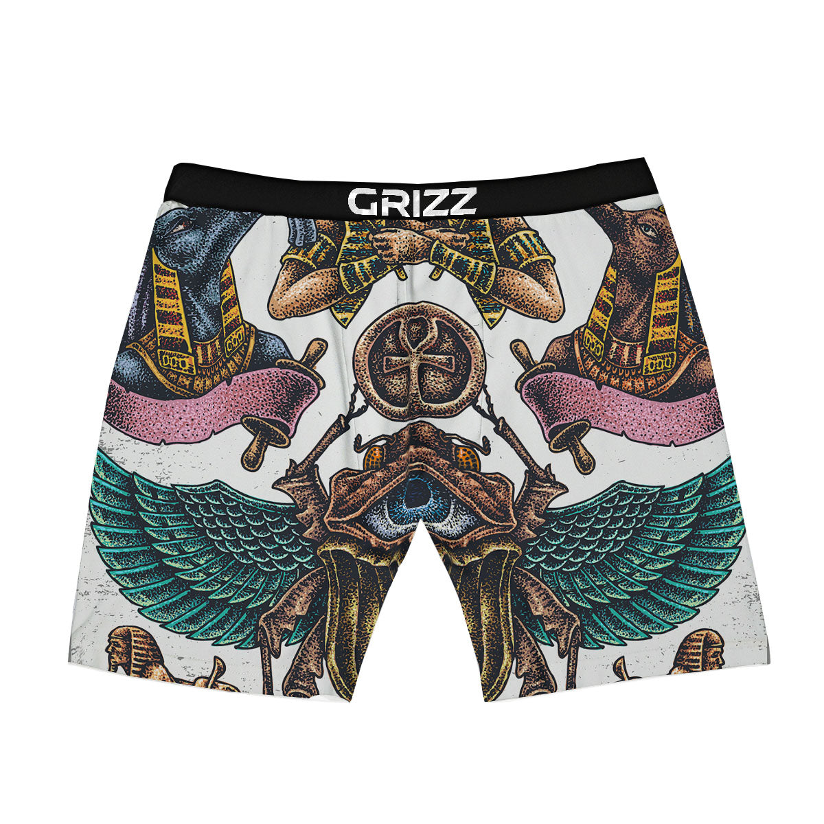 Egypt Hand Drawn Print Boxer Briefs-grizzshop