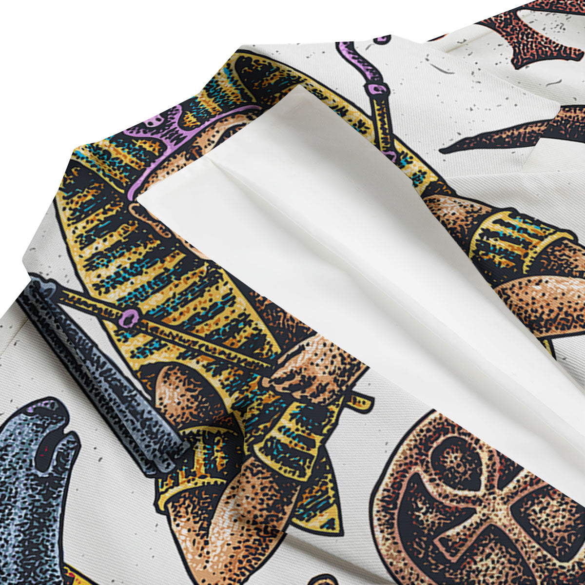 Egypt Hand Drawn Print Men's Blazer-grizzshop