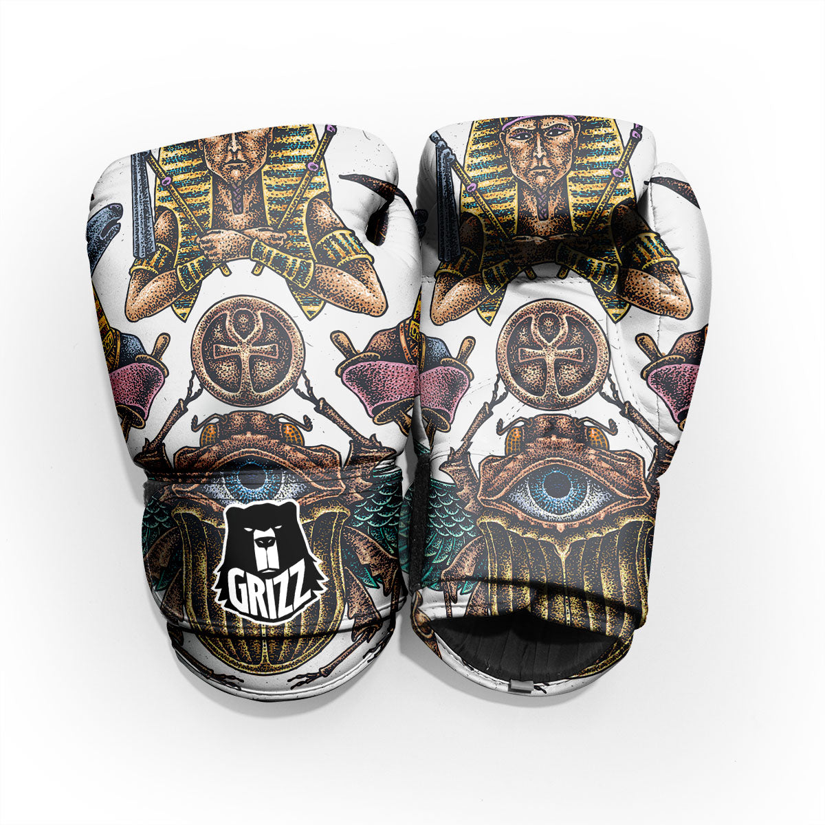 Egypt Hand Drawn Print Pro Boxing Glove