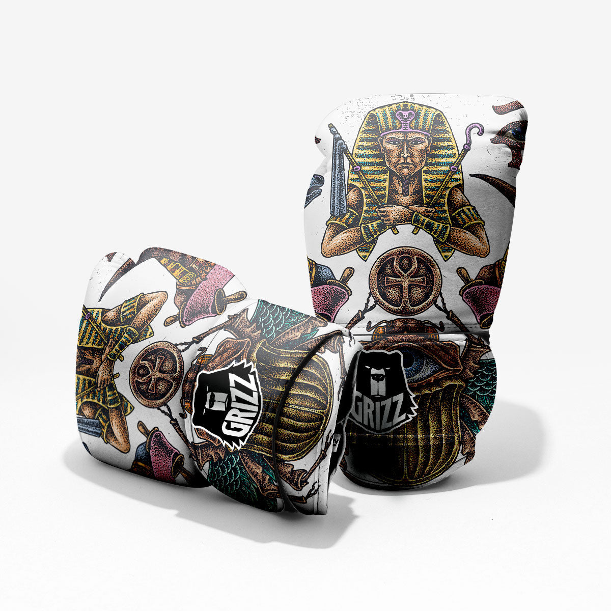 Egypt Hand Drawn Print Pro Boxing Glove