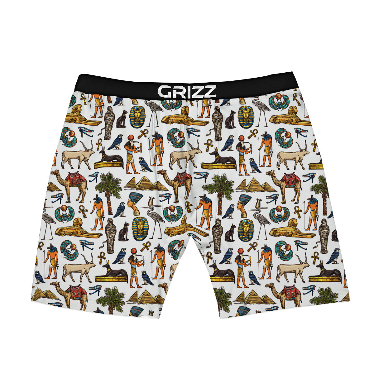 Egypt Religion Symbols Print Pattern Boxer Briefs-grizzshop