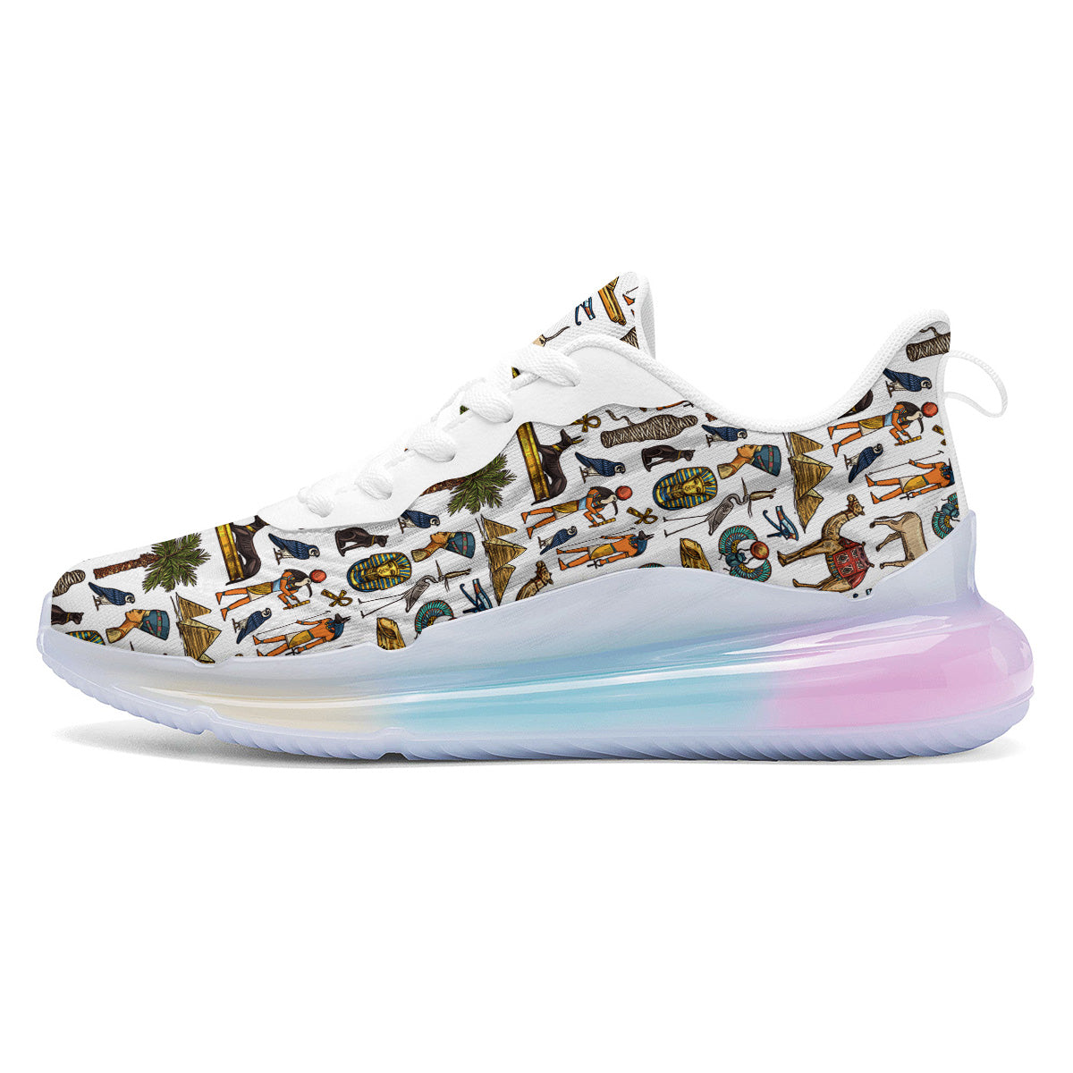 Egypt Religion Symbols Print Pattern Running Sneakers-grizzshop