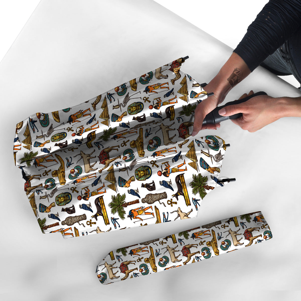 Egypt Religion Symbols Print Pattern Umbrella-grizzshop