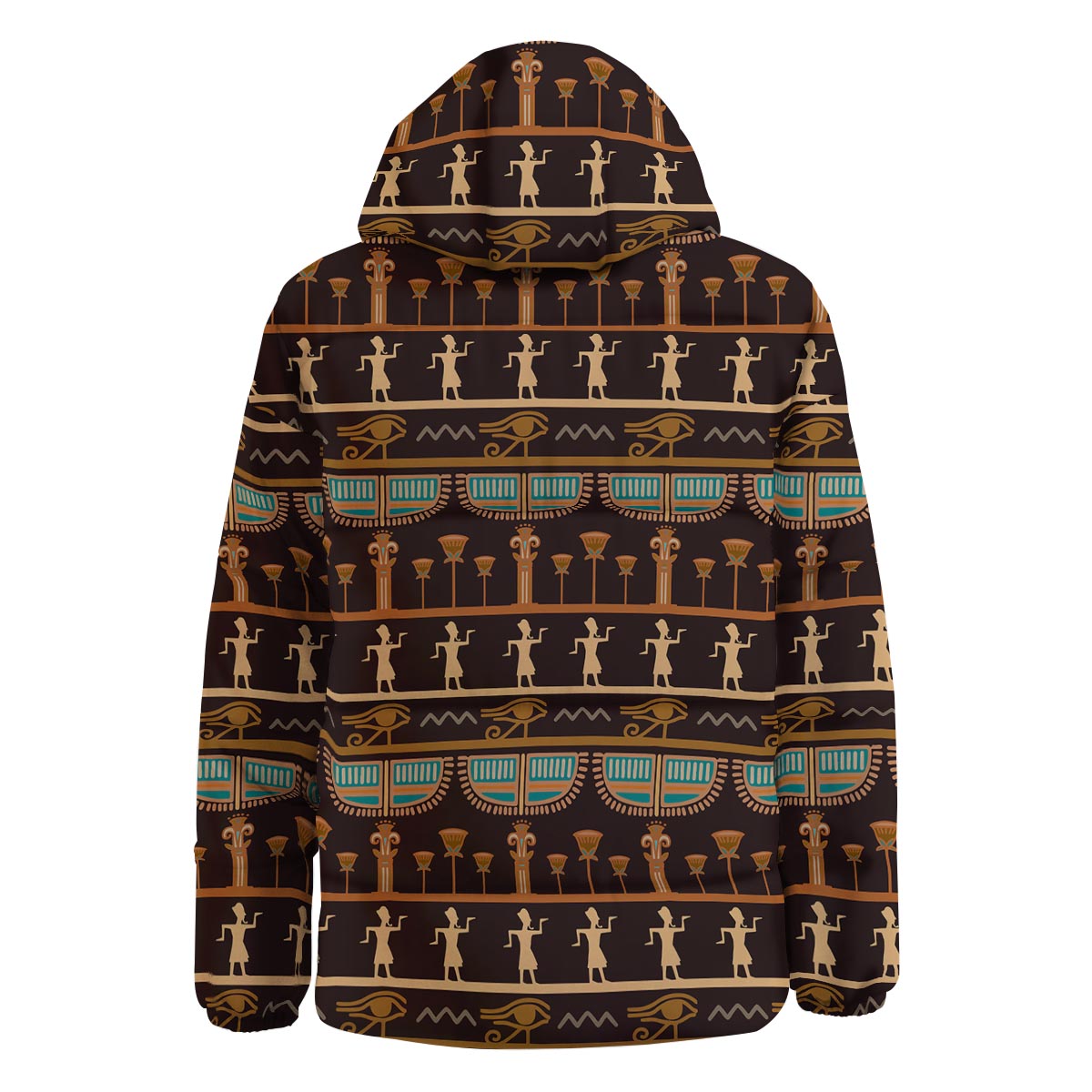 Egypt Tribal Print Pattern Down Jacket-grizzshop