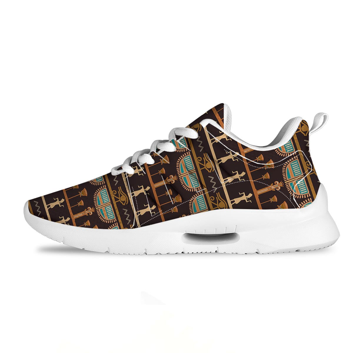 Egypt Tribal Print Pattern Tennis Shoes-grizzshop