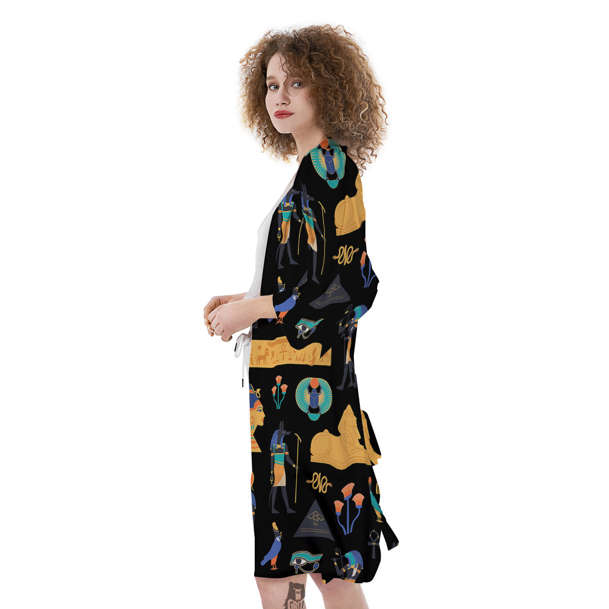 Egyptian Ancient Print Pattern Kimono-grizzshop