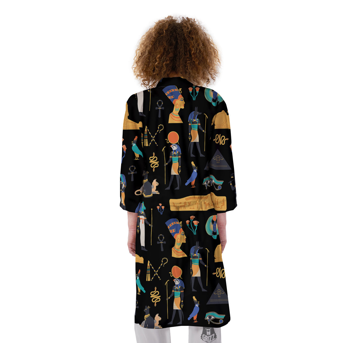 Egyptian Ancient Print Pattern Kimono-grizzshop