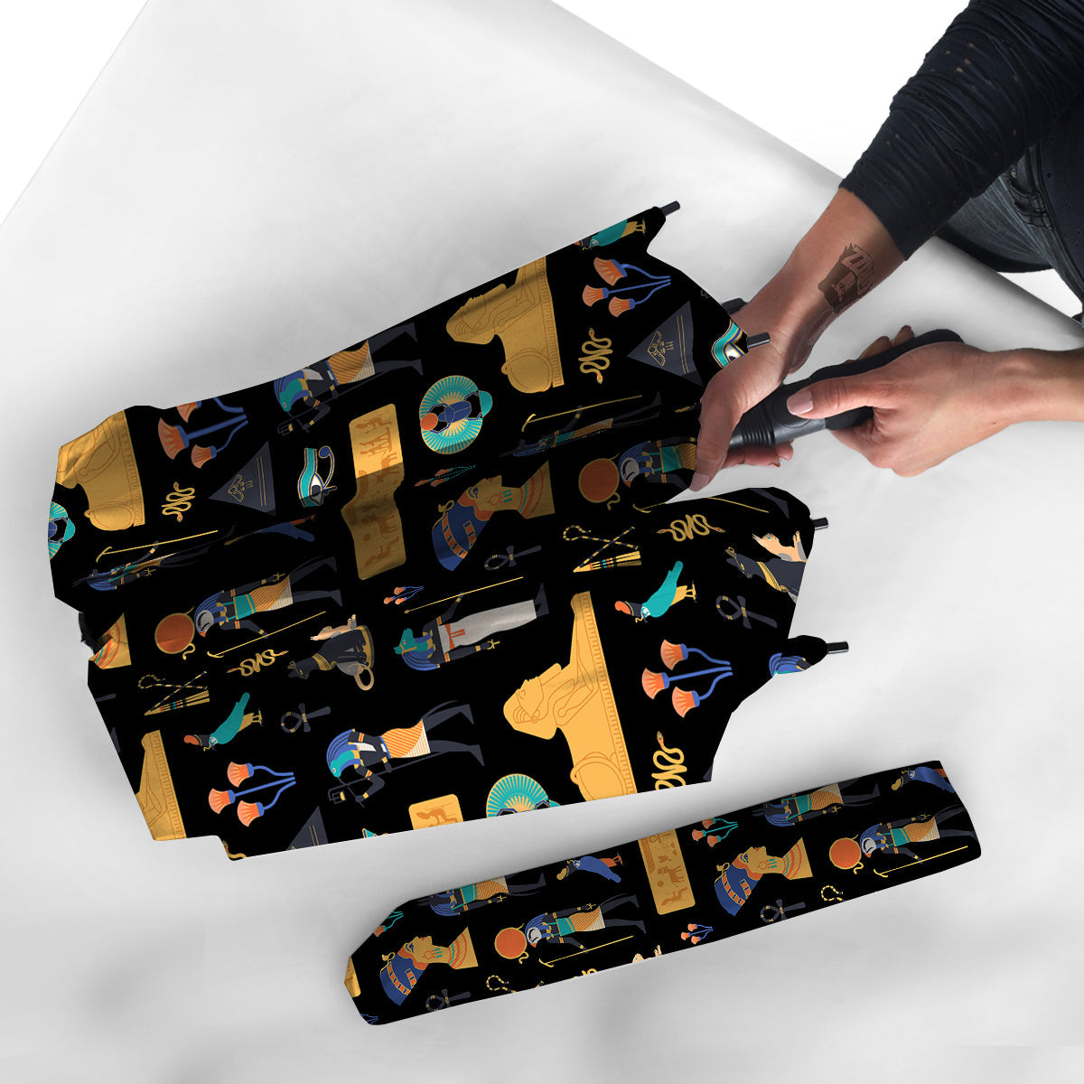 Egyptian Ancient Print Pattern Umbrella-grizzshop