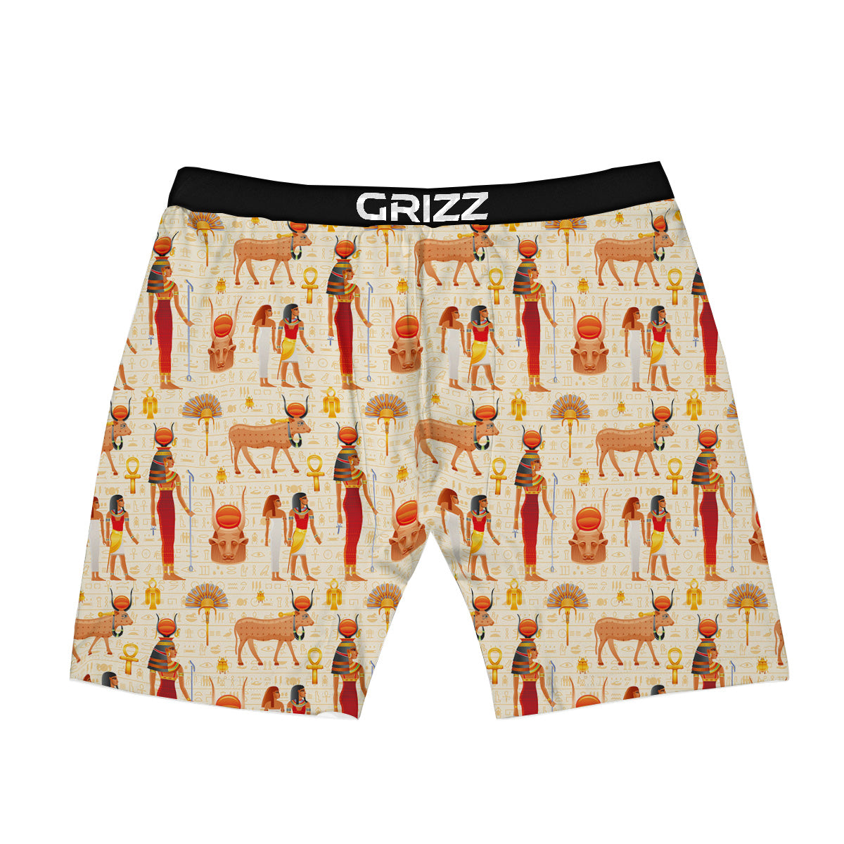Egyptian Cow Hathor Goddess Print Pattern Boxer Briefs-grizzshop