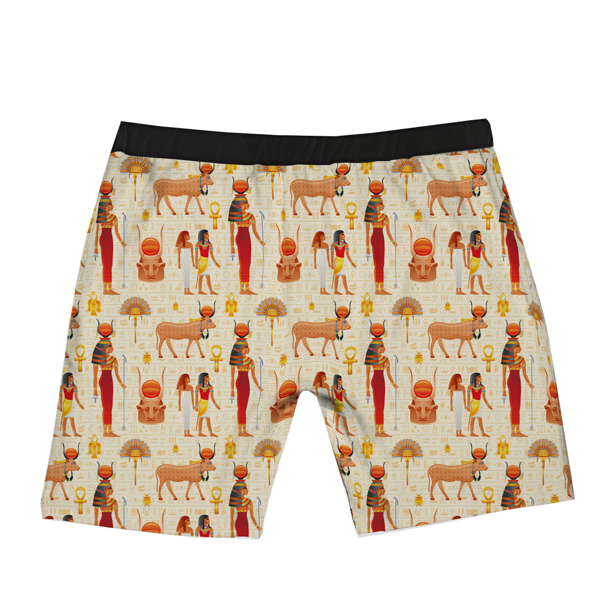 Egyptian Cow Hathor Goddess Print Pattern Boxer Briefs-grizzshop