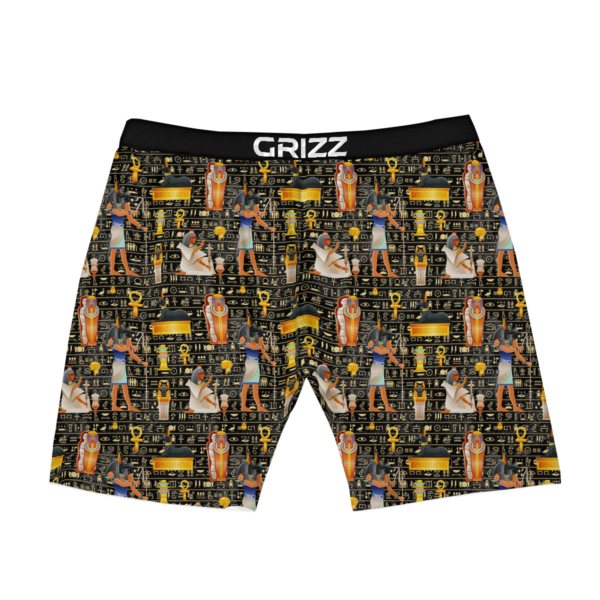 Egyptian Jackal Anubis God Print Pattern Boxer Briefs-grizzshop