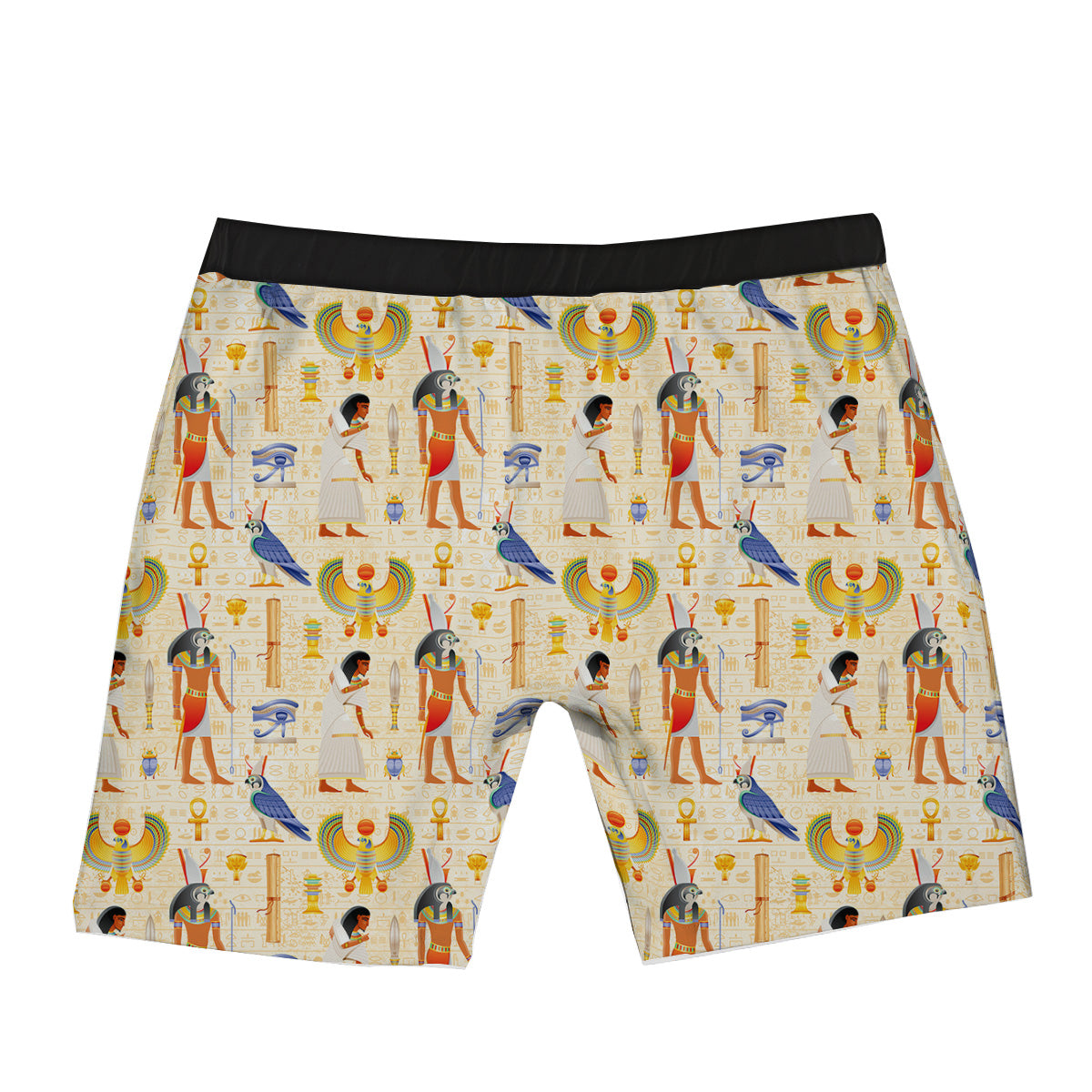 Egyptian Print Pattern Boxer Briefs-grizzshop