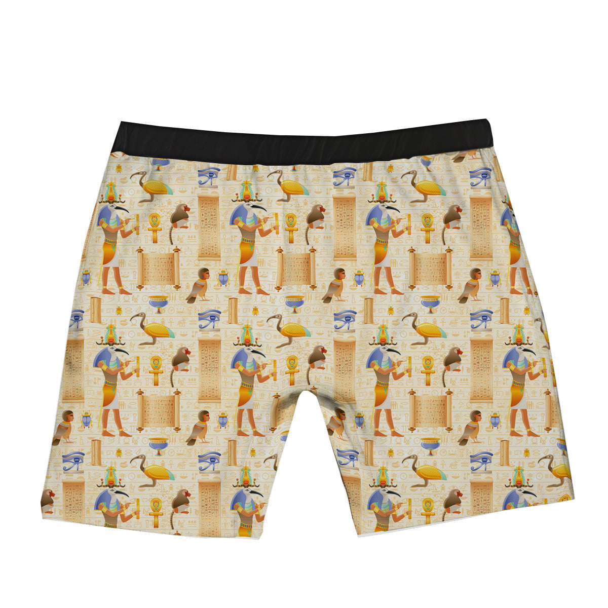 Egyptian Thoth Print Pattern Boxer Briefs-grizzshop