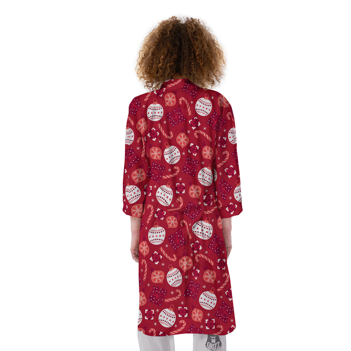Elements Merry Christmas Print Pattern Kimono-grizzshop