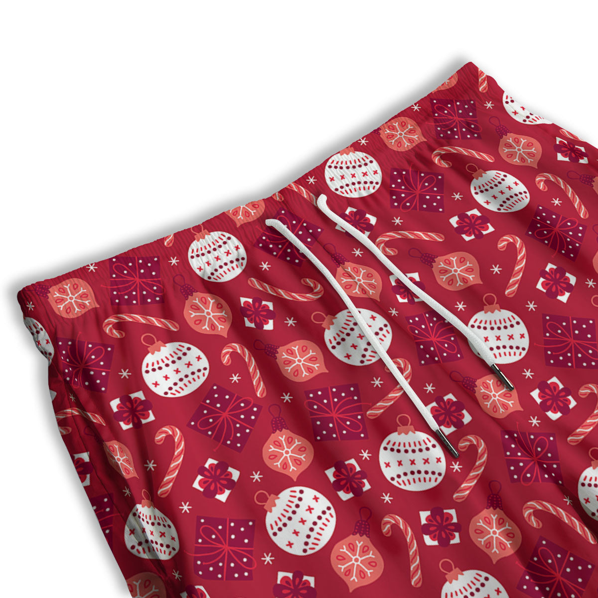 Elements Merry Christmas Print Pattern Men's Athletic Shorts