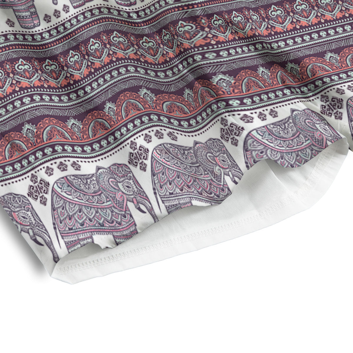 Elephant Indian Bohemian Print Pattern Men's Athletic Shorts