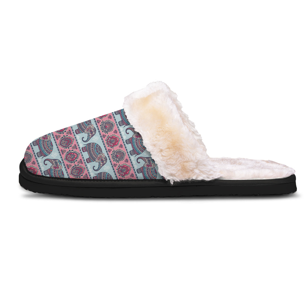 Elephant Indian Vintage Print Pattern Slippers-grizzshop
