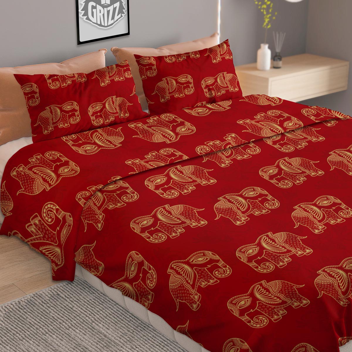 Dragonfly Trippy Print Pattern Duvet Cover Bedding Set