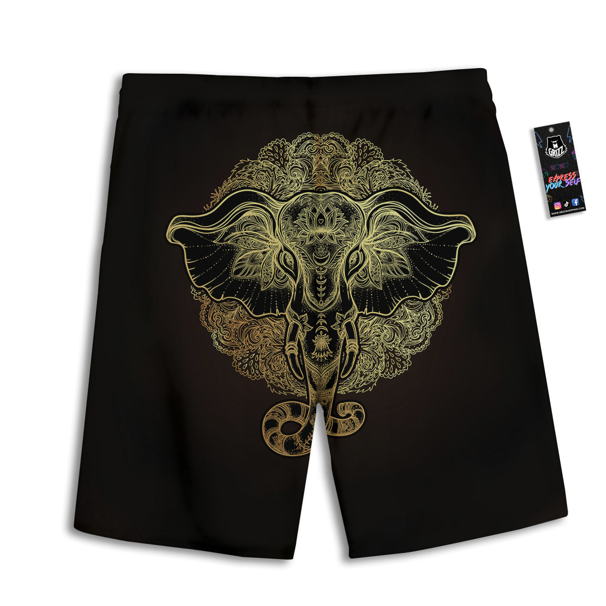 Ethnic Pink African Print Pattern Men's Athletic Shorts