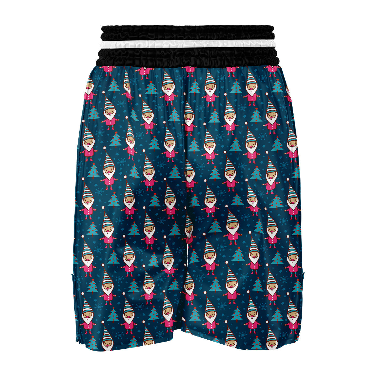 Elf And Winter Print Pattern Boxing Shorts-grizzshop