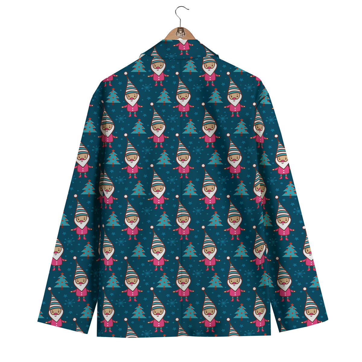 Elf And Winter Print Pattern Men's Blazer-grizzshop