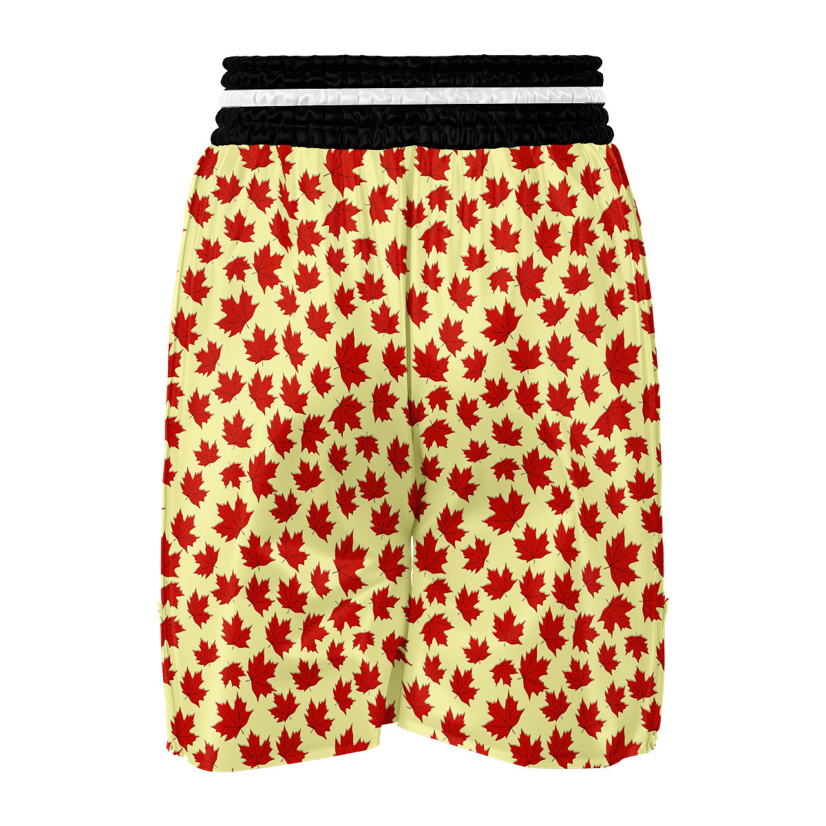 Elm Red Maple Leave Print Pattern Boxing Shorts-grizzshop
