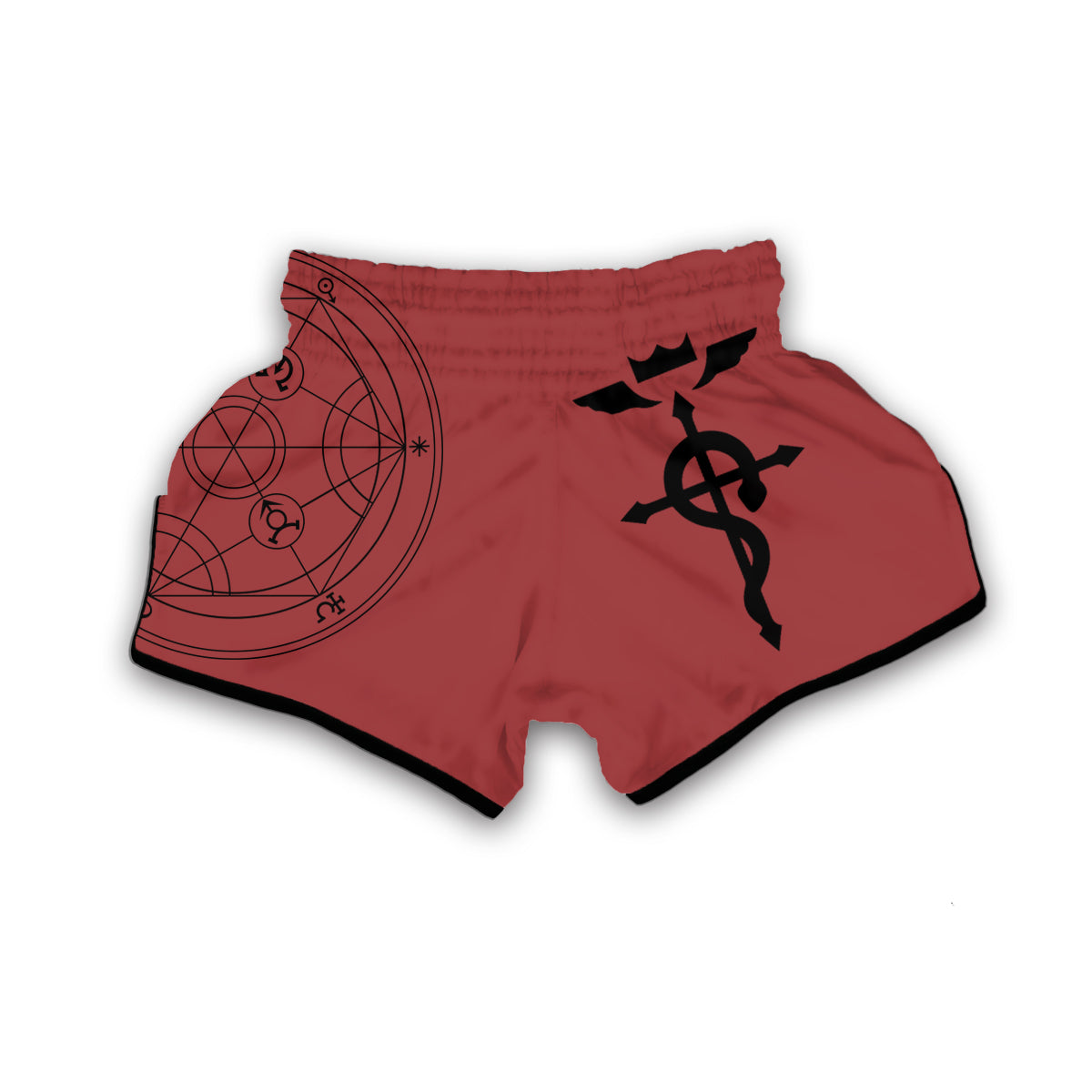 Elric Red Muay Thai Boxing Shorts-grizzshop