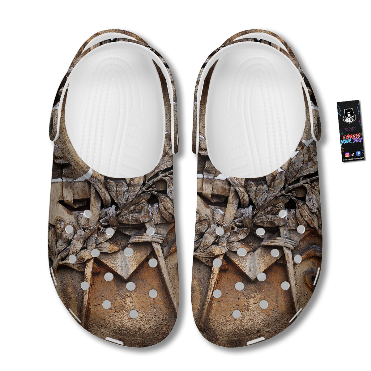 Emblem Freemasonry Print Clog-grizzshop
