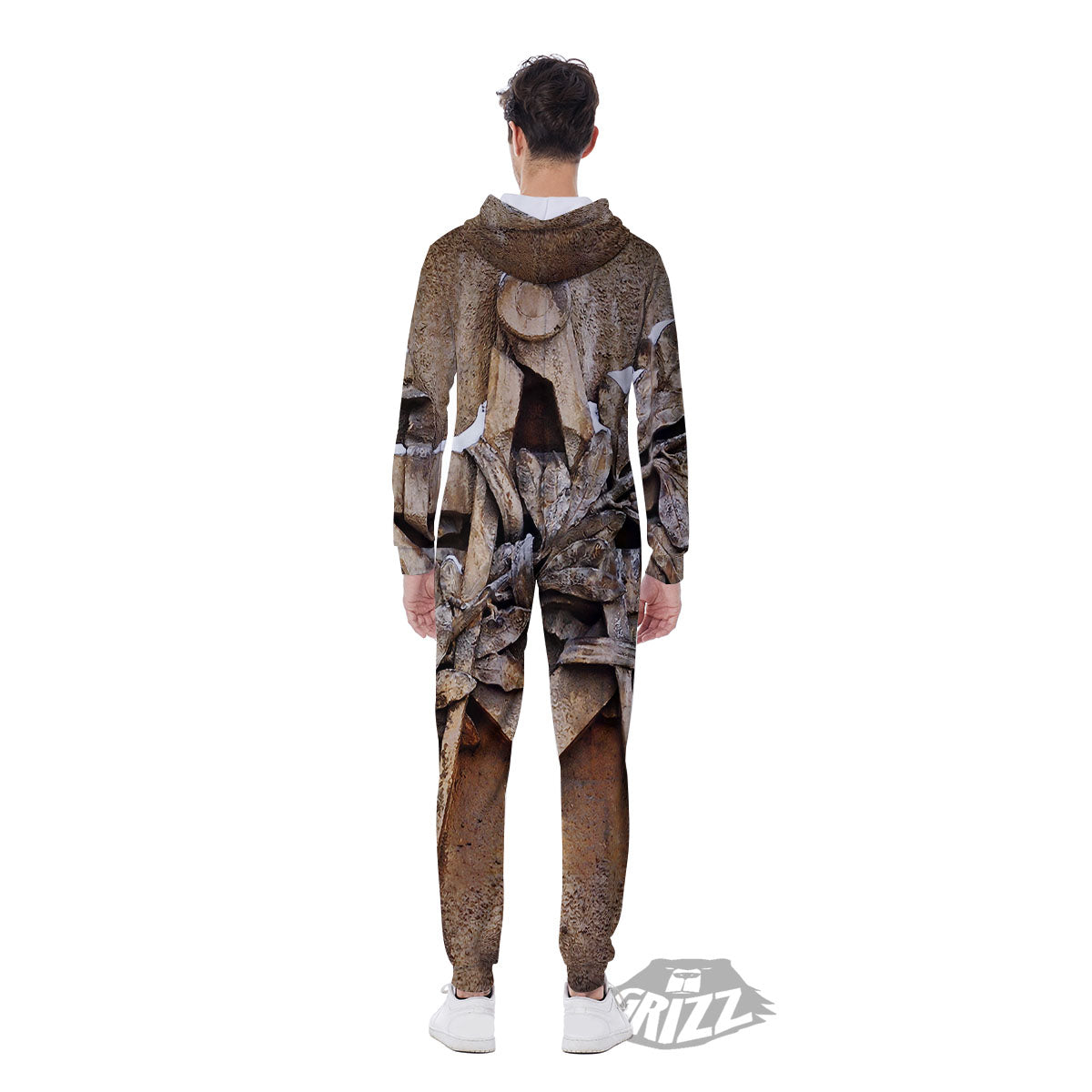 Emblem Freemasonry Print Men's Jumpsuit-grizzshop