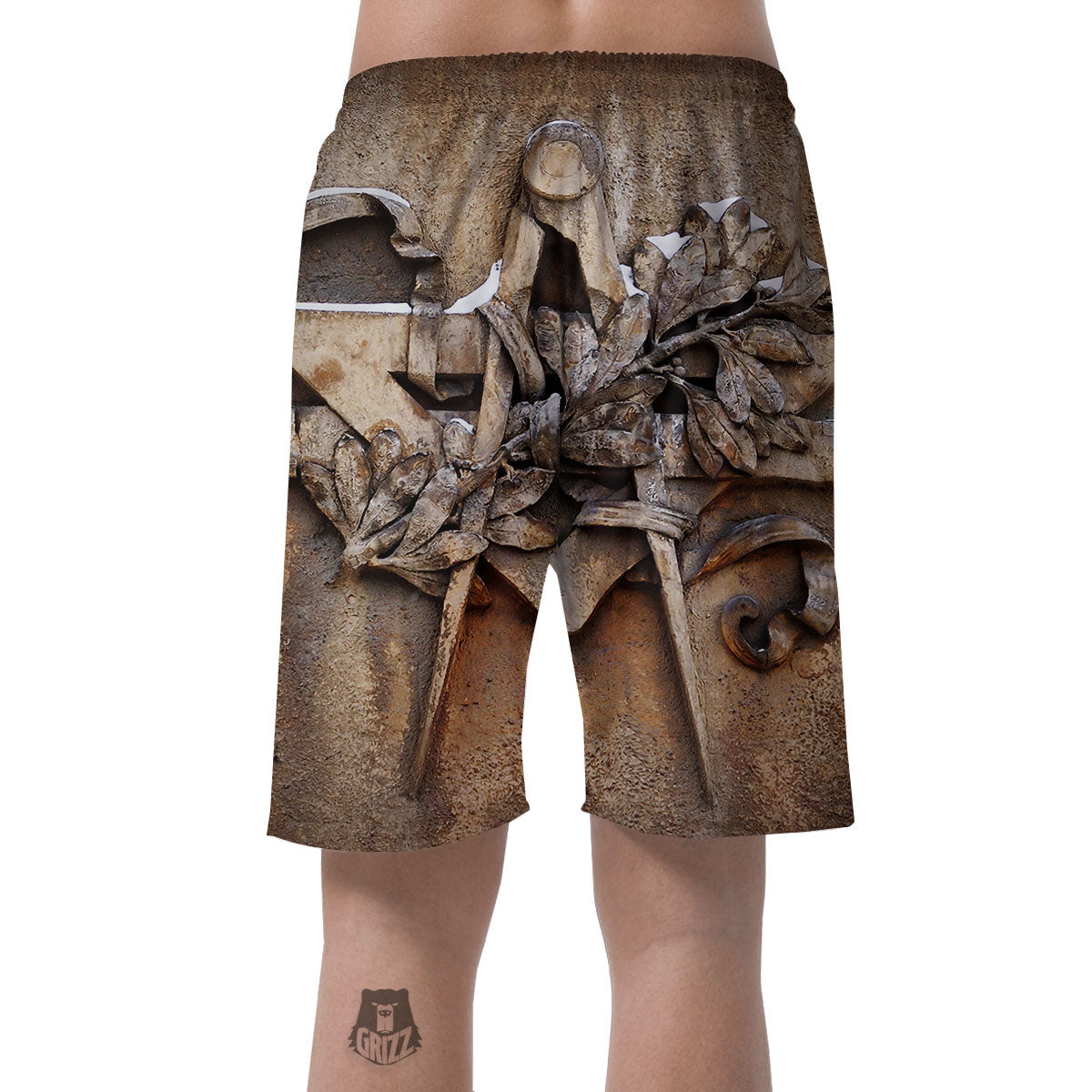Emblem Freemasonry Print Men's Shorts-grizzshop