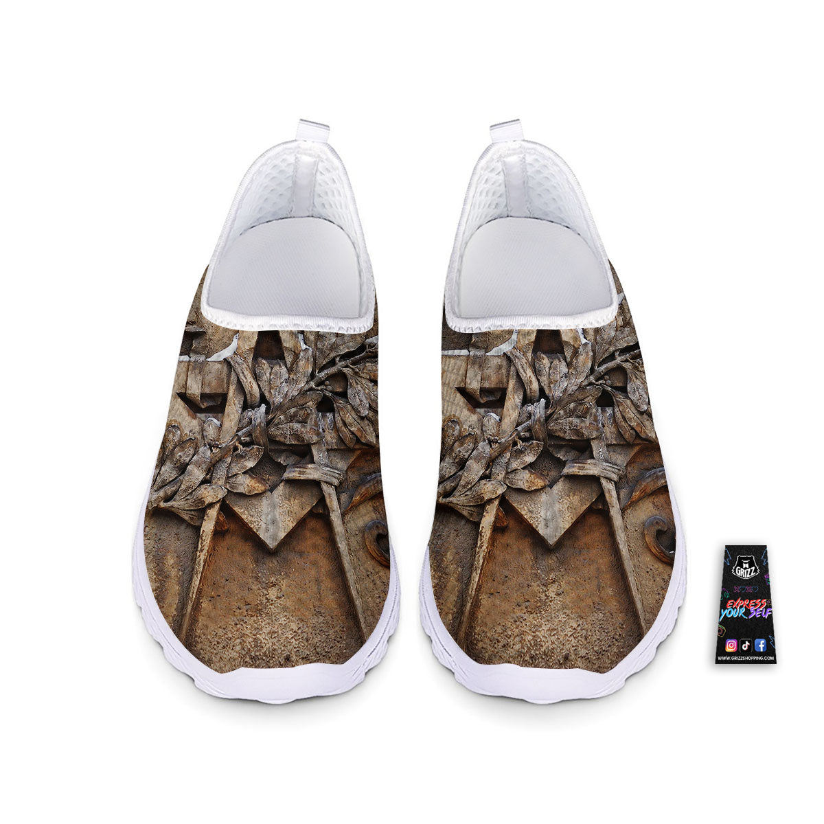 Emblem Freemasonry Print Nurse Shoes-grizzshop