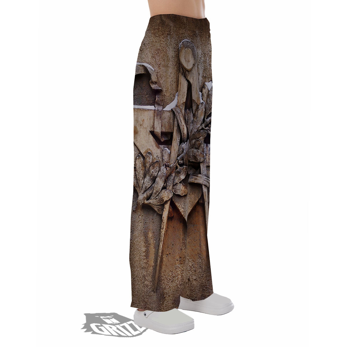 Emblem Freemasonry Print Pajama Pants-grizzshop