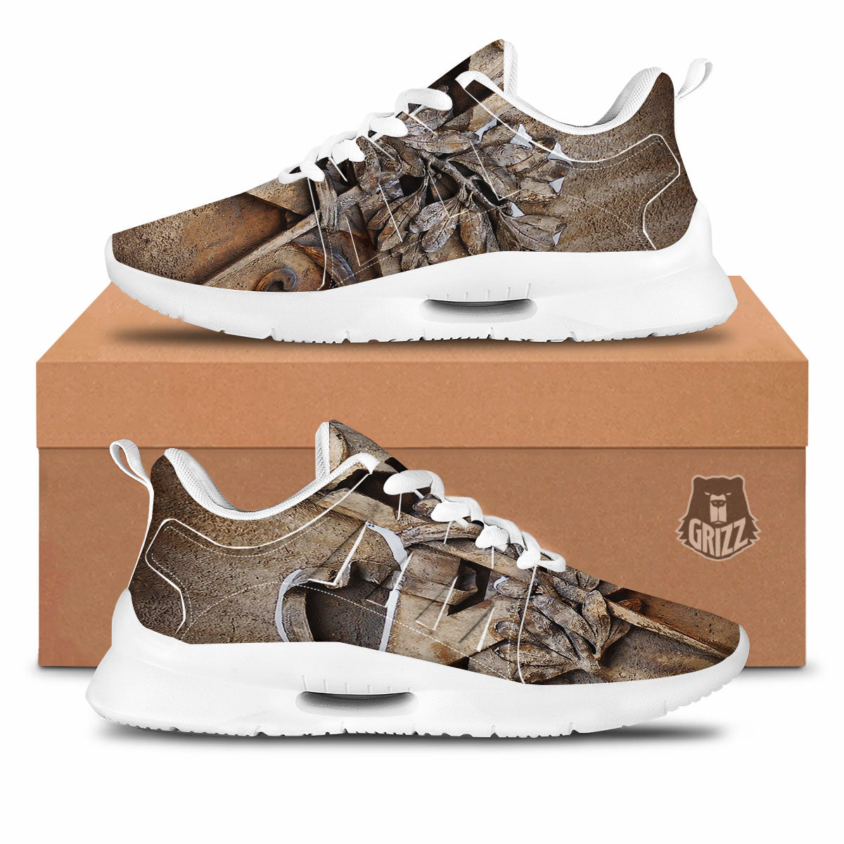 Emblem Freemasonry Print Tennis Shoes-grizzshop