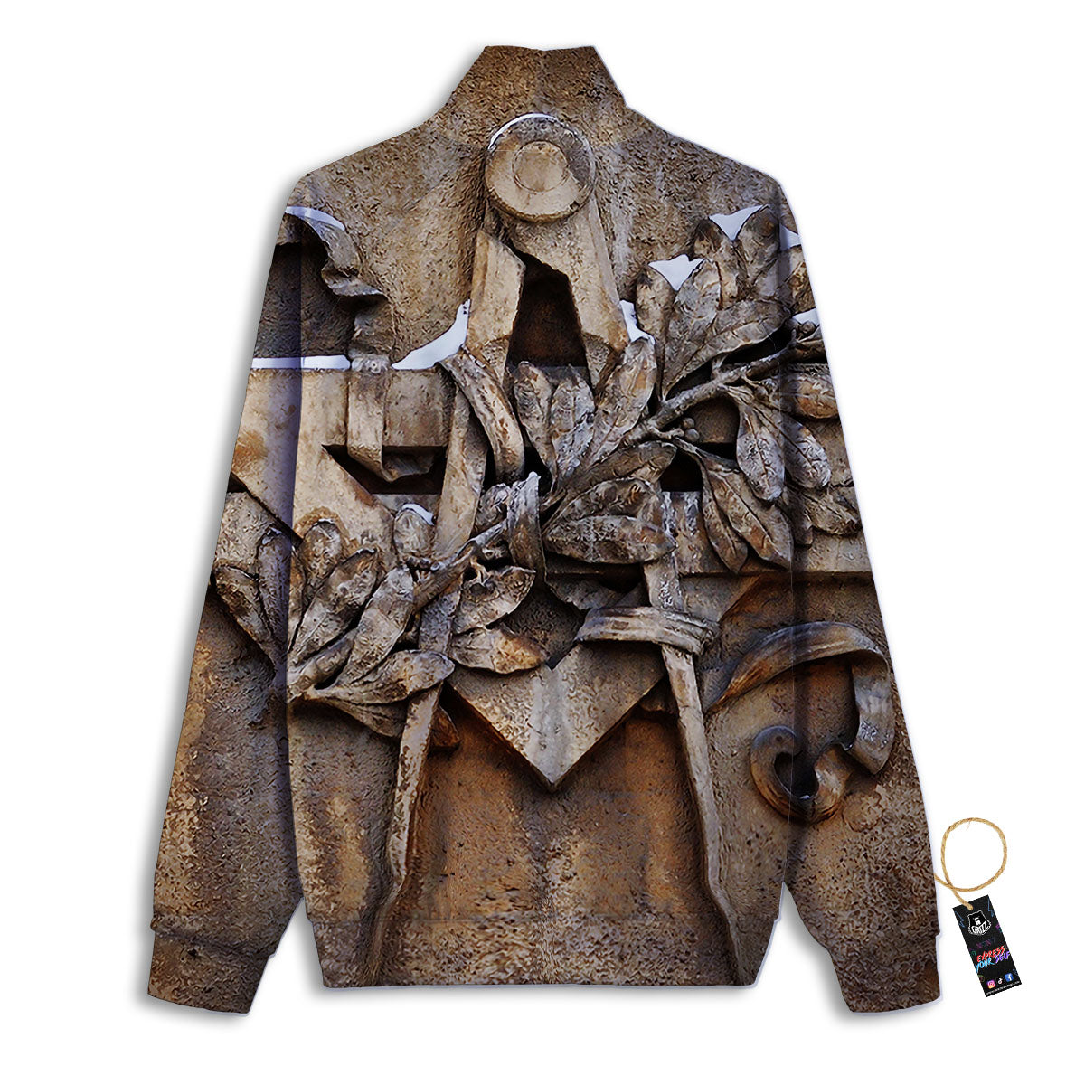 Emblem Freemasonry Print Track Jacket-grizzshop