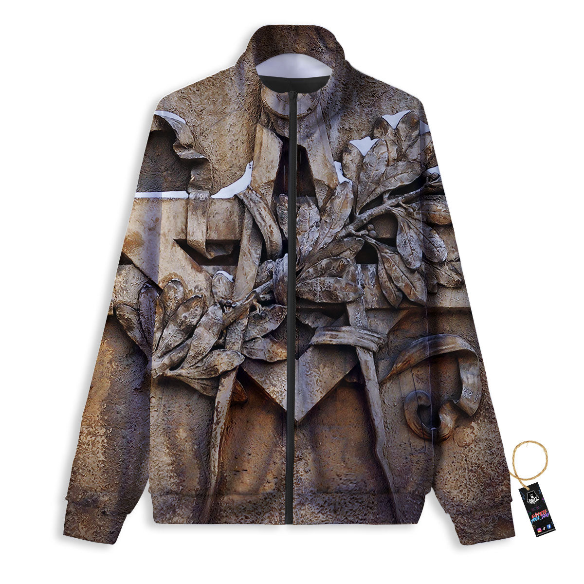 Emblem Freemasonry Print Track Jacket-grizzshop