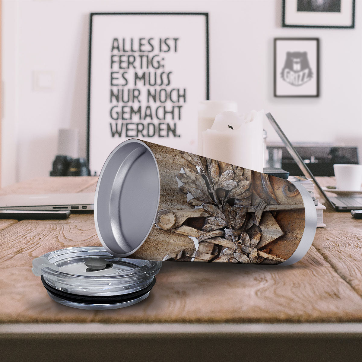 Emblem Freemasonry Print Tumbler-grizzshop