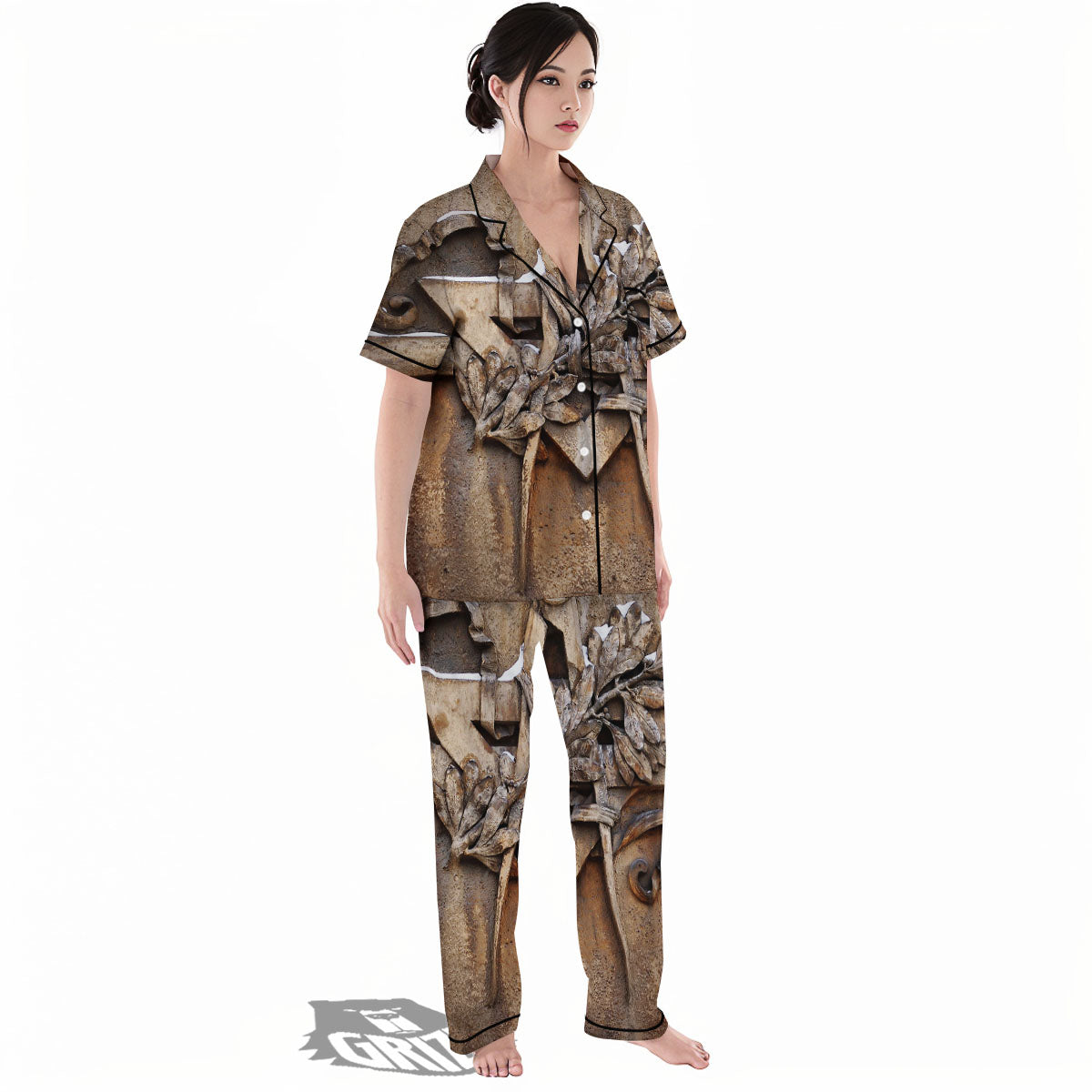 Emblem Freemasonry Print Women's Pajamas Set-grizzshop